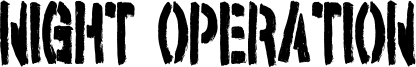 Night Operation Font