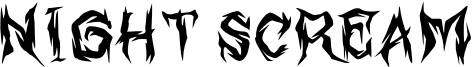 Night Scream Font