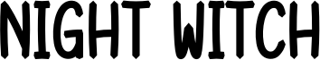 Night Witch Font