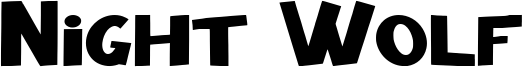 Night Wolf Font