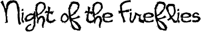 Night of the Fireflies Font