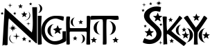 Night Sky Font