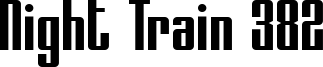 Night Train 382 Font