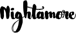 Nightamore Font