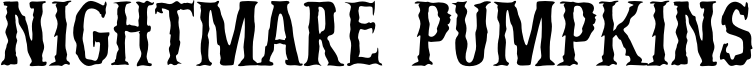 Nightmare Pumpkins Font