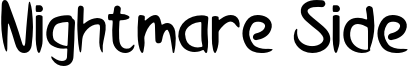 Nightmare Side Font