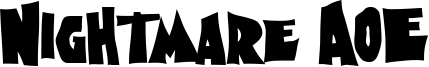 Nightmare AOE Font