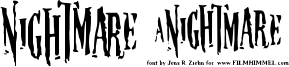 Nightmare 5 Font