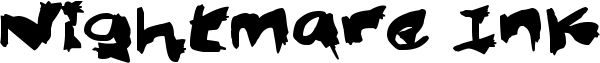 Nightmare Ink Font