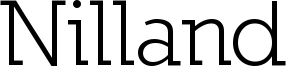 Nilland Font