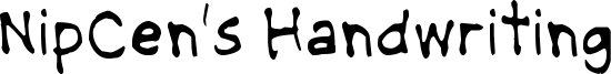 NipCens Handwriting Light.ttf