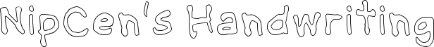NipCens Handwriting Outline.ttf
