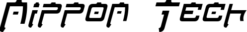 Nippon Tech Condensed Italic.otf