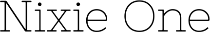 Nixie One Font