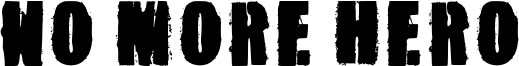 No More Hero Font