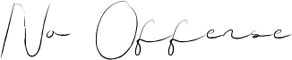 No Offense Font