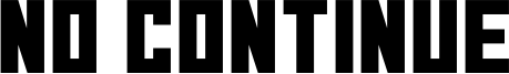 No Continue Font
