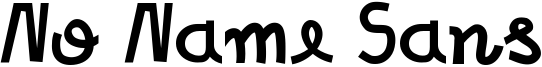 No Name Sans Font