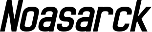 Noasarck Obliquo.otf