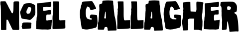 Noel Gallagher Font