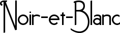 Noir-et-Blanc Font