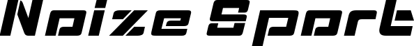 Noize Sport Font