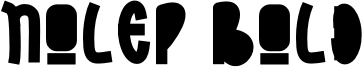 nolep bold Font