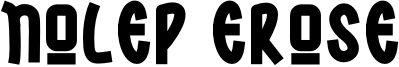 nolep erose Font
