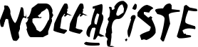 Nollapiste Font
