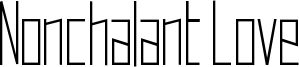 Nonchalant Love Font