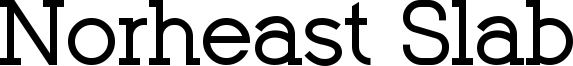 Norheast Slab Font