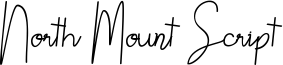 North Mount Script Font
