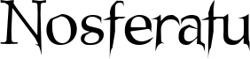 Nosferatu Font