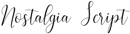 Nostalgia Script Font