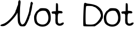 NotDot.ttf