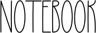 Notebook Font