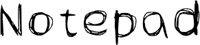 Notepad Font