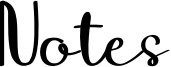 Notes Font