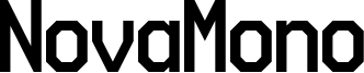 NovaMono Font