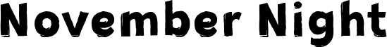 November Night Font