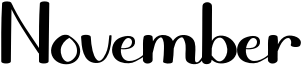 November Font