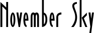 November Sky Font
