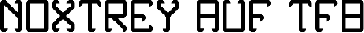 Noxtrey Auf TFB Font