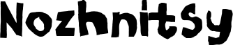 Nozhnitsy Font