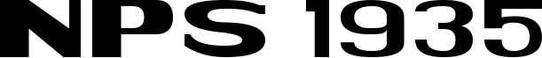 NPS 1935 Font