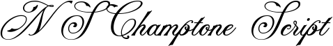 NS Champtone Script Font