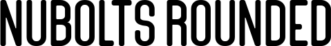 Nubolts Rounded Font