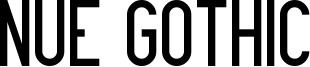 Nue Gothic Font
