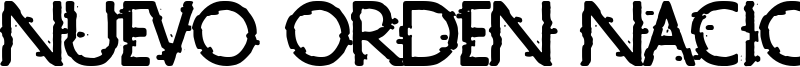 Nuevo Orden Nacional Font