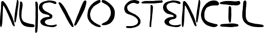 Nuevo Stencil Font